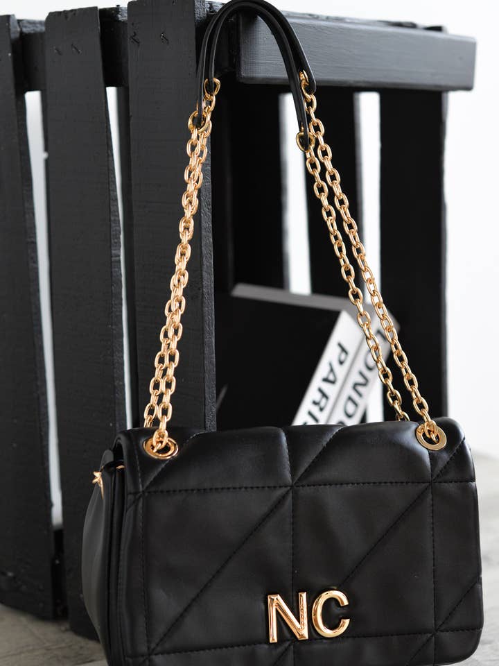 Bandolera Tapa Piel Vegana NC Cosido Negro para venta al por mayor de NOCO