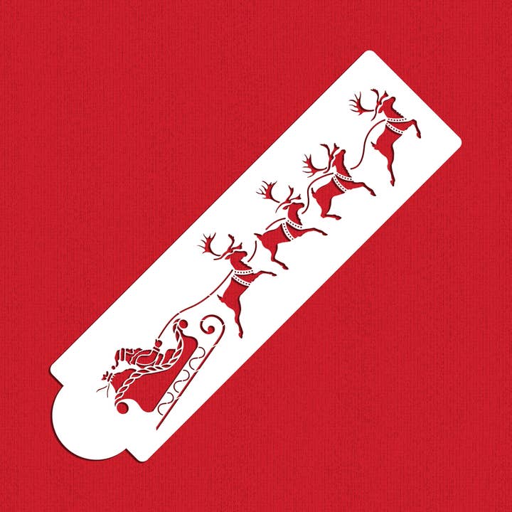Plantilla de trineo y reno de Papá Noel para venta al por mayor de Designer Stencils