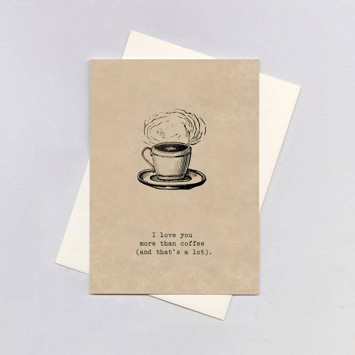 Laughing Elephant - Wholesale Friendship Card - More than Coffee - Friendship Card