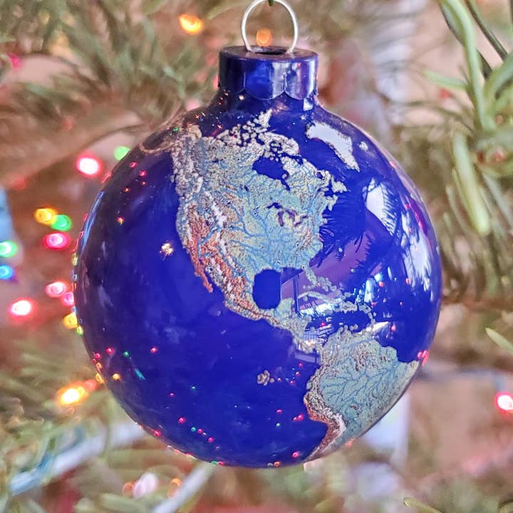 2.5” Natural Earth Ornament for wholesale by Shasta Visions
