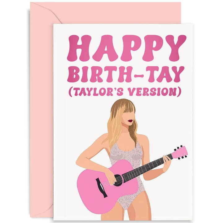 Happy Birth-Tay Card - Biglietto di compleanno - Taylor Swift Card per la vendita all'ingrosso da parte di Old English Company