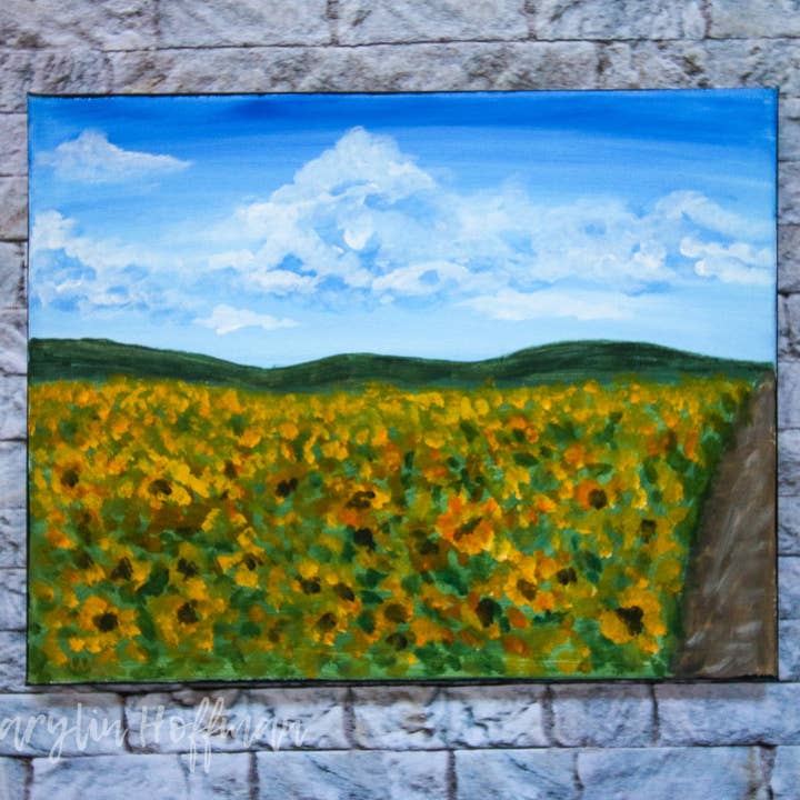 Sunflowers field for wholesale by Marylin Hoffman Art