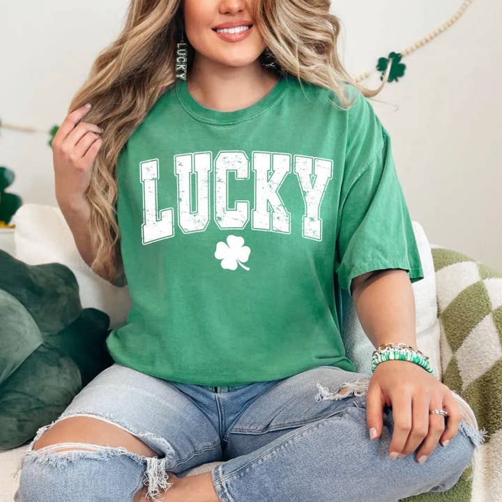 Kiki's Boutique - Venta al por mayor Sudadera estampada - Mujer - Sudadera con cuello redondo Lucky3