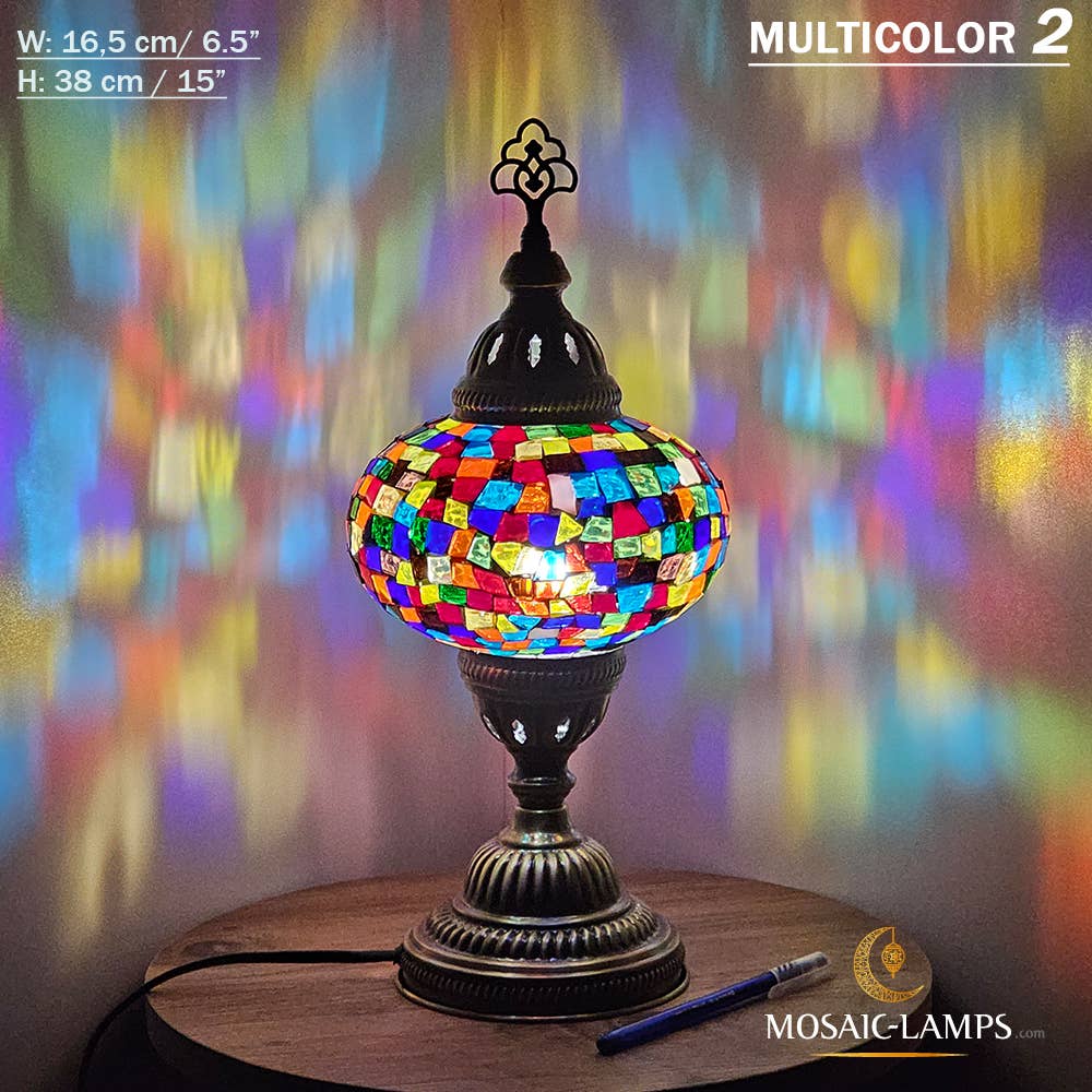 Mosaic Lamps - Vendita all'ingrosso Lampada da scrivania/d'accento - Lampada da tavolo grande a globo con mosaico turco, Marrakec, oltre 10 colori34