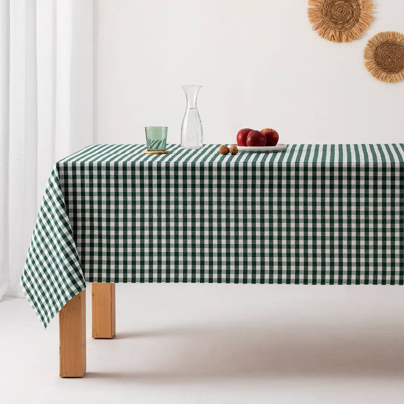 GAMUSI – wholesale Duk – Fläckbeständigt vaxdukstyg med vichy-rutigt bomullsmönster14