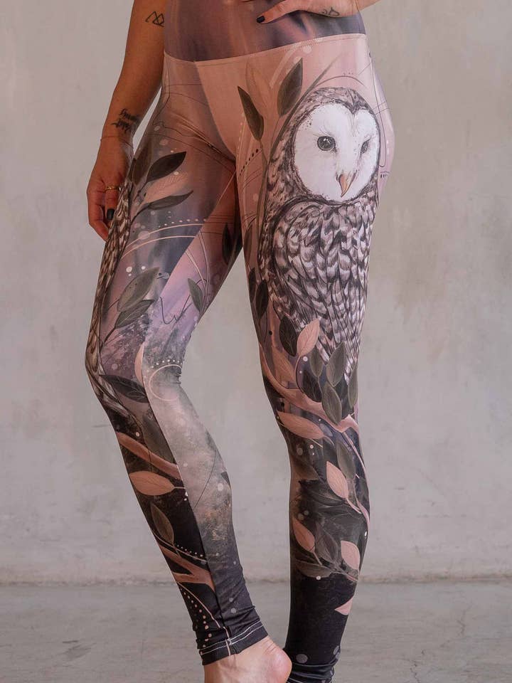 Owls 2.0 - Buttery Soft Athleisure Leggings for wholesale by Eagle Rock Werkshop®