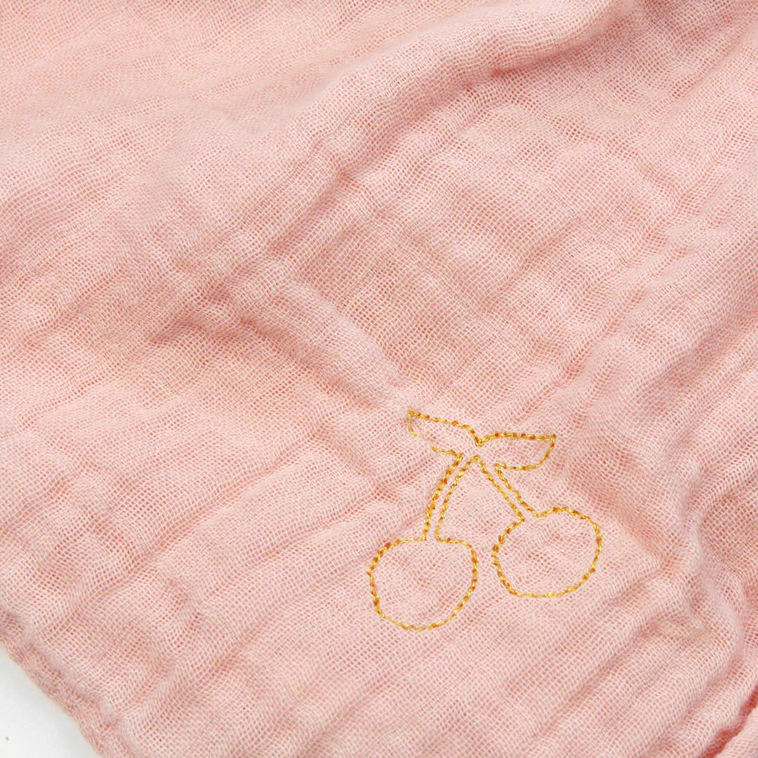 BARNABÉ AIME LE CAFÉ - Wholesale Inbakerdoek - Baby - Dubbelzijdige mousseline katoenen geborduurde babydoek4