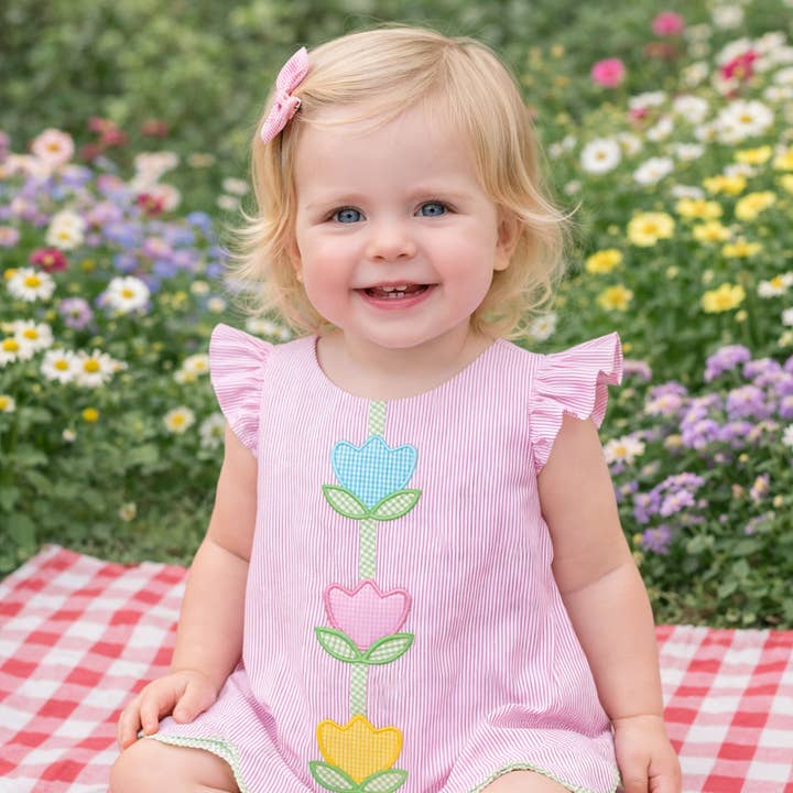 Easter bunnies collection GIRL BABY DIAPER SET for wholesale by Marco and Lizzy