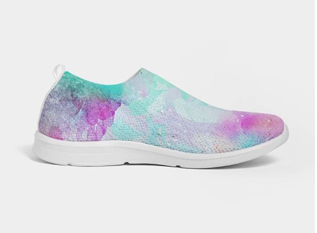 WickedYo - Wholesale Lifestyle Sneakers - Women's - Fly-knit Slip-on Sneakers- Tie Dye Design. Casual Comfy Shoes for Women. WickedYo6