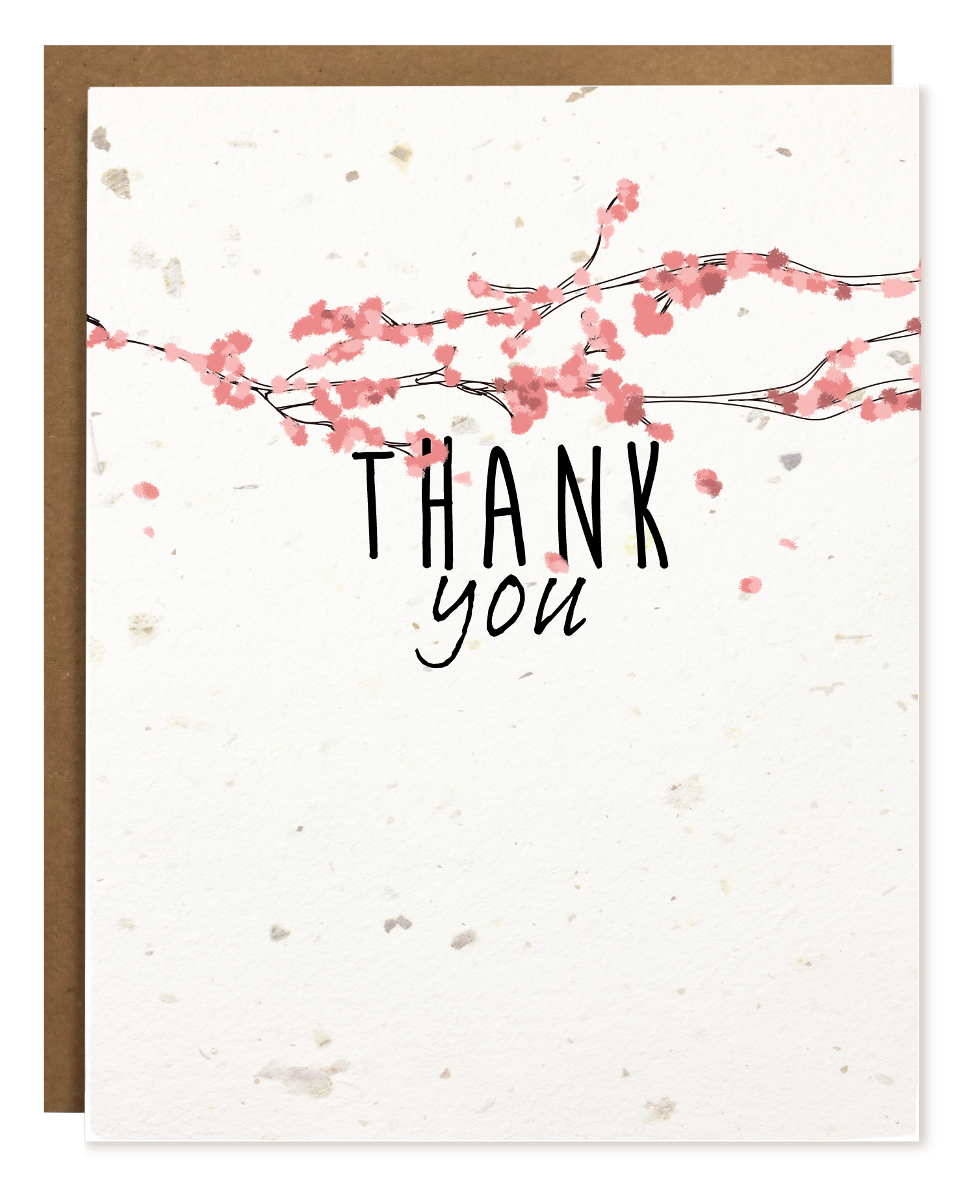 The Card Bureau - Wholesale Thank You Card - TOKA | Thank You Cherry Blossom | Plantable Card0