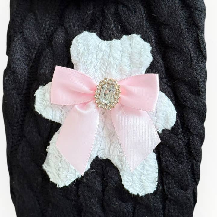 Bark Fifth Avenue – Großhandel Haustier-Pullover – Hund – Hundepullover mit Rollkragen und Bärenmuster aus Chenille