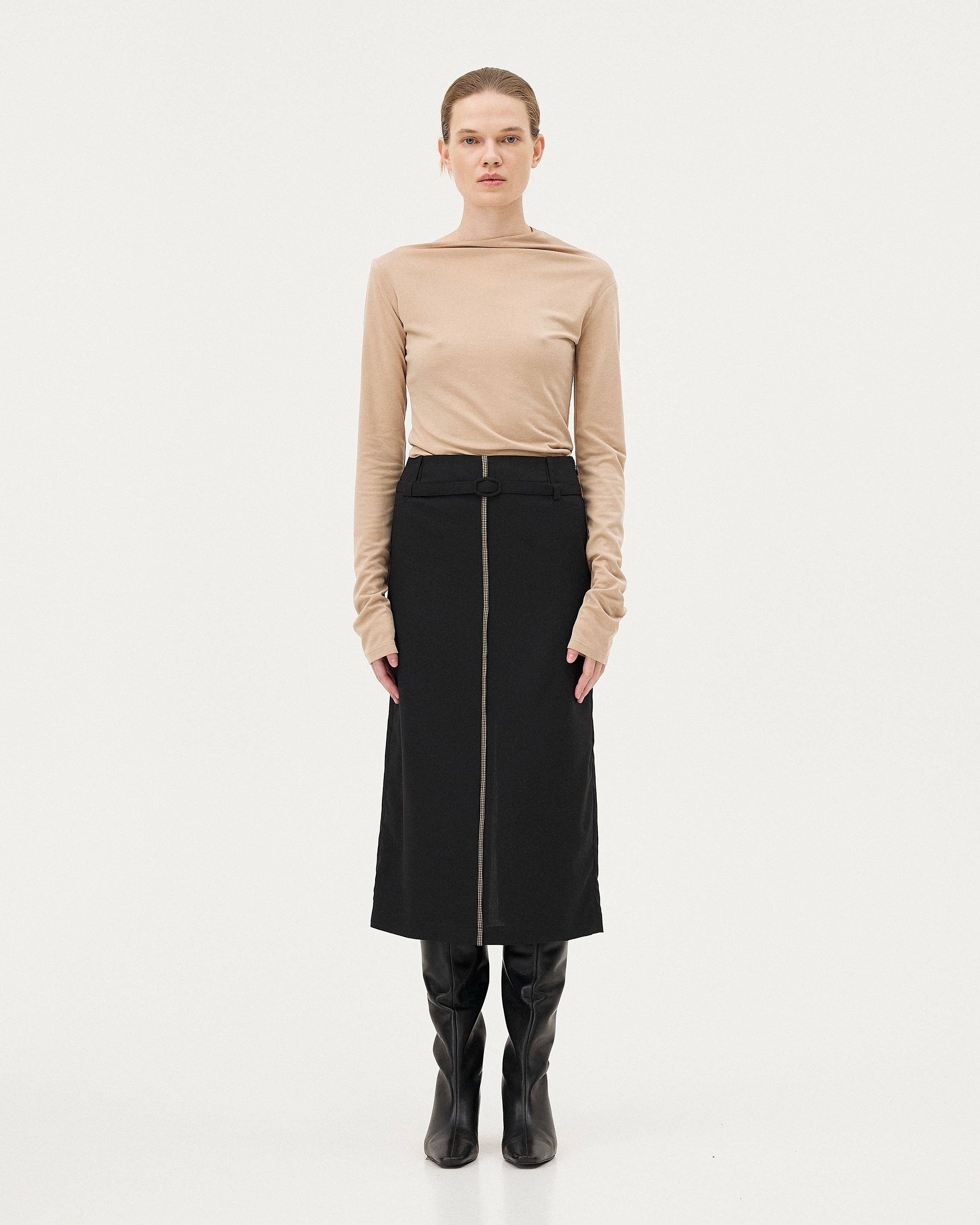 NOYOCO - Wholesale Knit Top - Women's - Top Elia Camel1