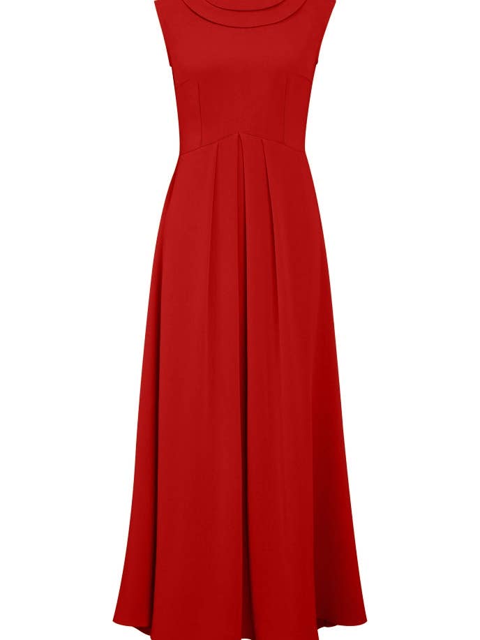 Chic Star Viscose Double-Collar Dress In Yellow 042124 for wholesale by CHIC STAR