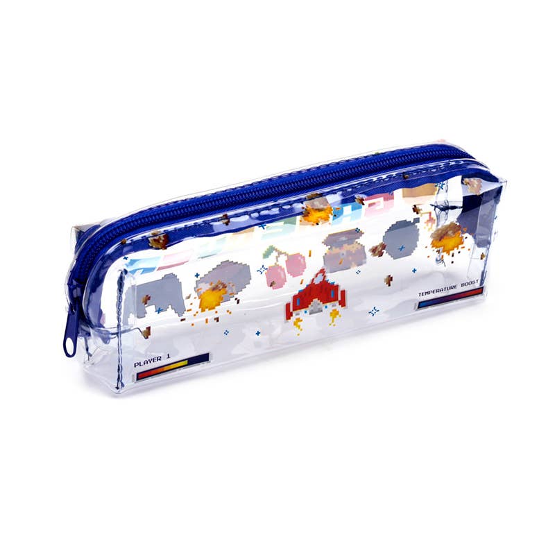 Puckator Ltd – wholesale Pencil case/pouch – Game Over Clear Pencil Case1