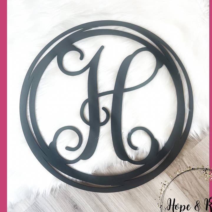 Initial Door Hanger for wholesale by Hope & Ridge