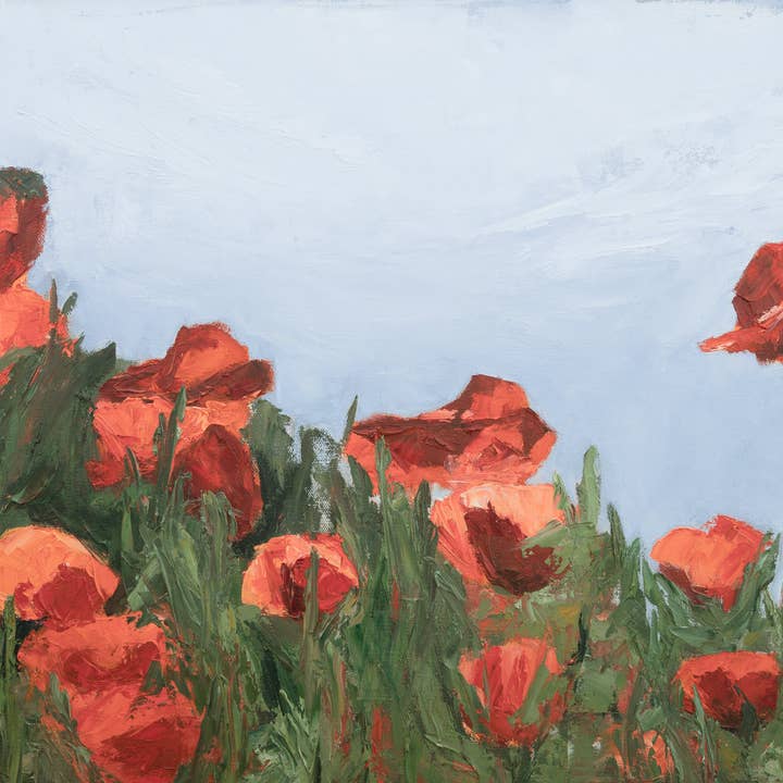 Poppies Bursting with Life for wholesale by Katelynne Rose Art