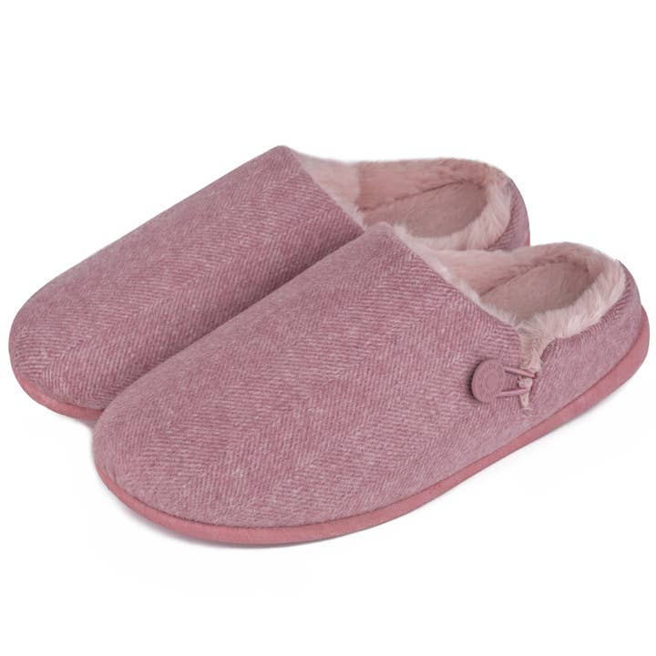 Helena Mule Slipper in Powder Pink for wholesale by Shu Da Living