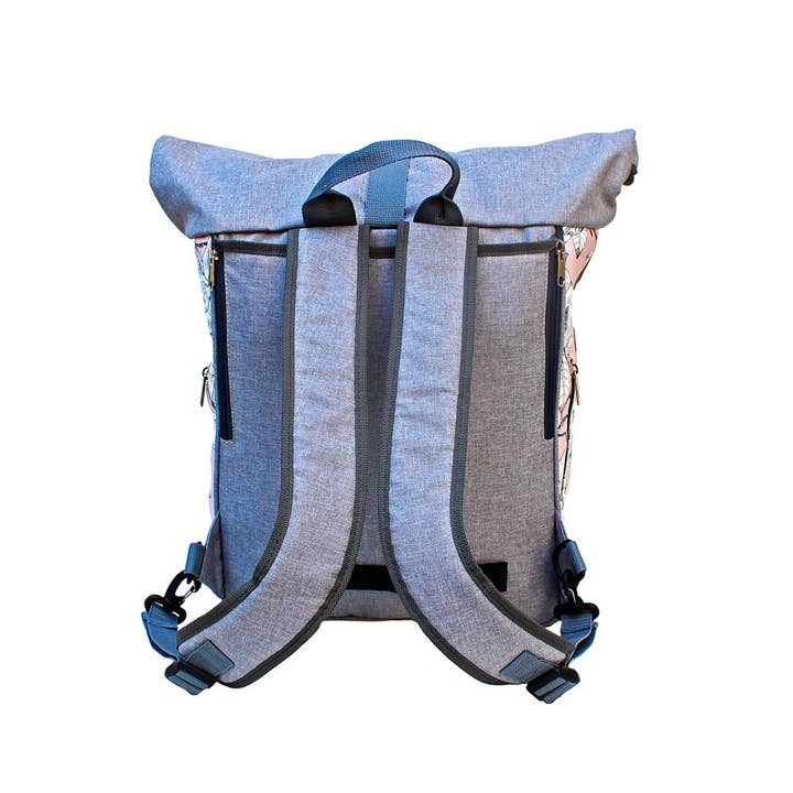 Ikuri - Vente Accessoires de vélo - Sacoche de vélo 2 en 1 / Sac à dos porte-bagages Magnolia2