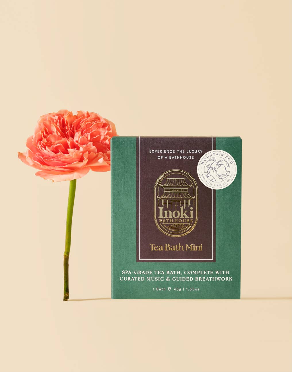 Inoki Bathhouse - Vente Lait de bain - Mountain Fog - Sommeil Profond & Soulagement Musculaire (Mini)1