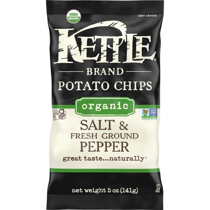 L&F Universal Goods - Wholesale Chips - Kettle Potato Chips Organic Salt & Pepper 15/5oz