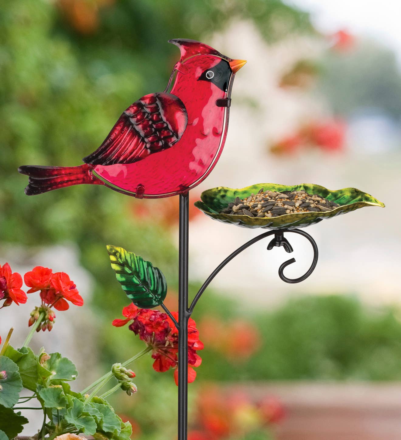 Regal Art & Gift - Wholesale Garden/Lawn Stake - Bird Feeder Stake - Cardinal2