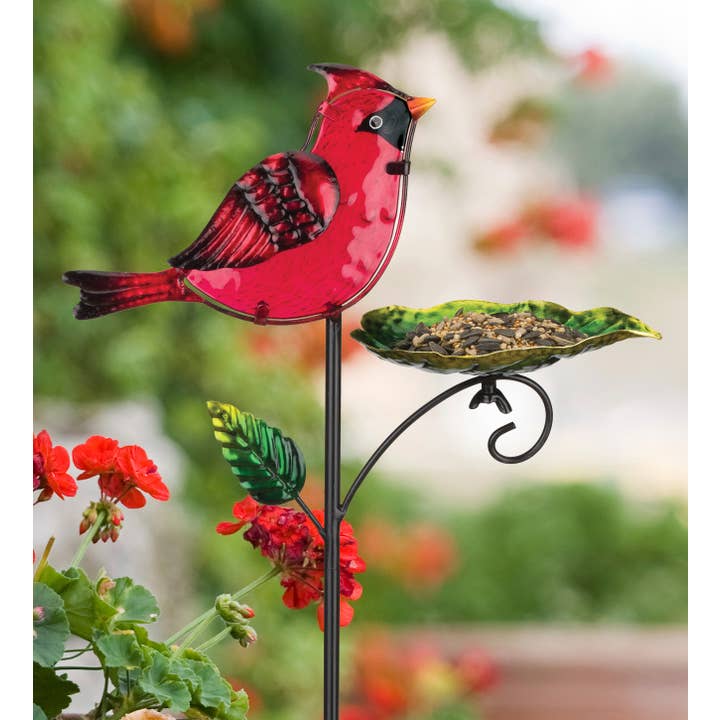 Regal Art & Gift - Wholesale Garden/Lawn Stake - Bird Feeder Stake - Cardinal2