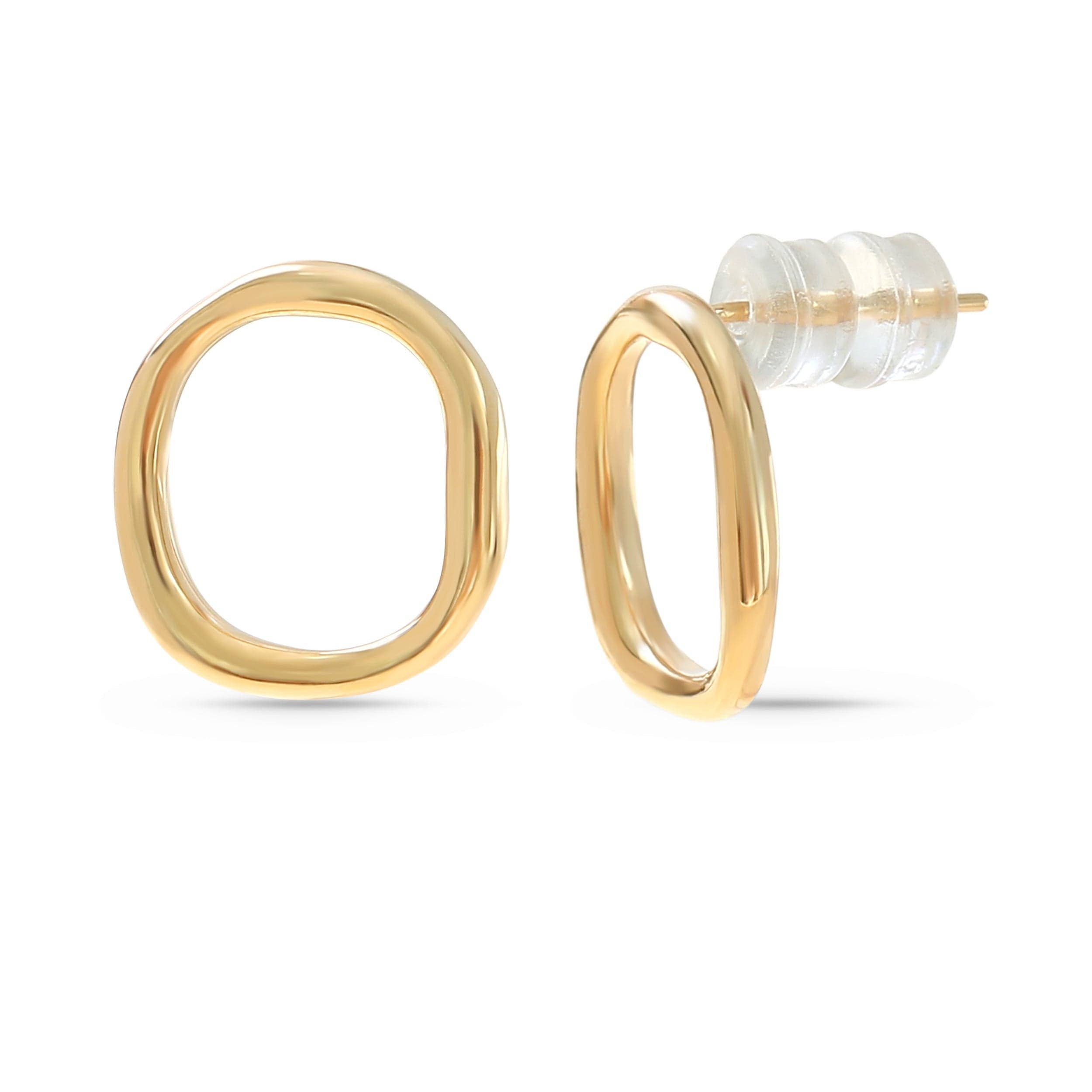 Made By Nami - Wholesale Stud/Post Earrings - Earrings Big Circle | Gold1