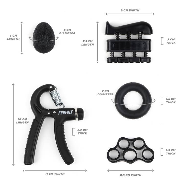 Phoenix Fitness - Vente Équipement de fitness - Ensemble de 5 poignées Phoenix Fitness5