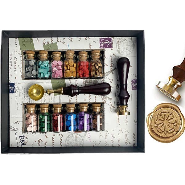 Freund Mayer & Co. - Wholesale Sealing Wax - Wax Seal Bead & Stamper Kit Deluxe10