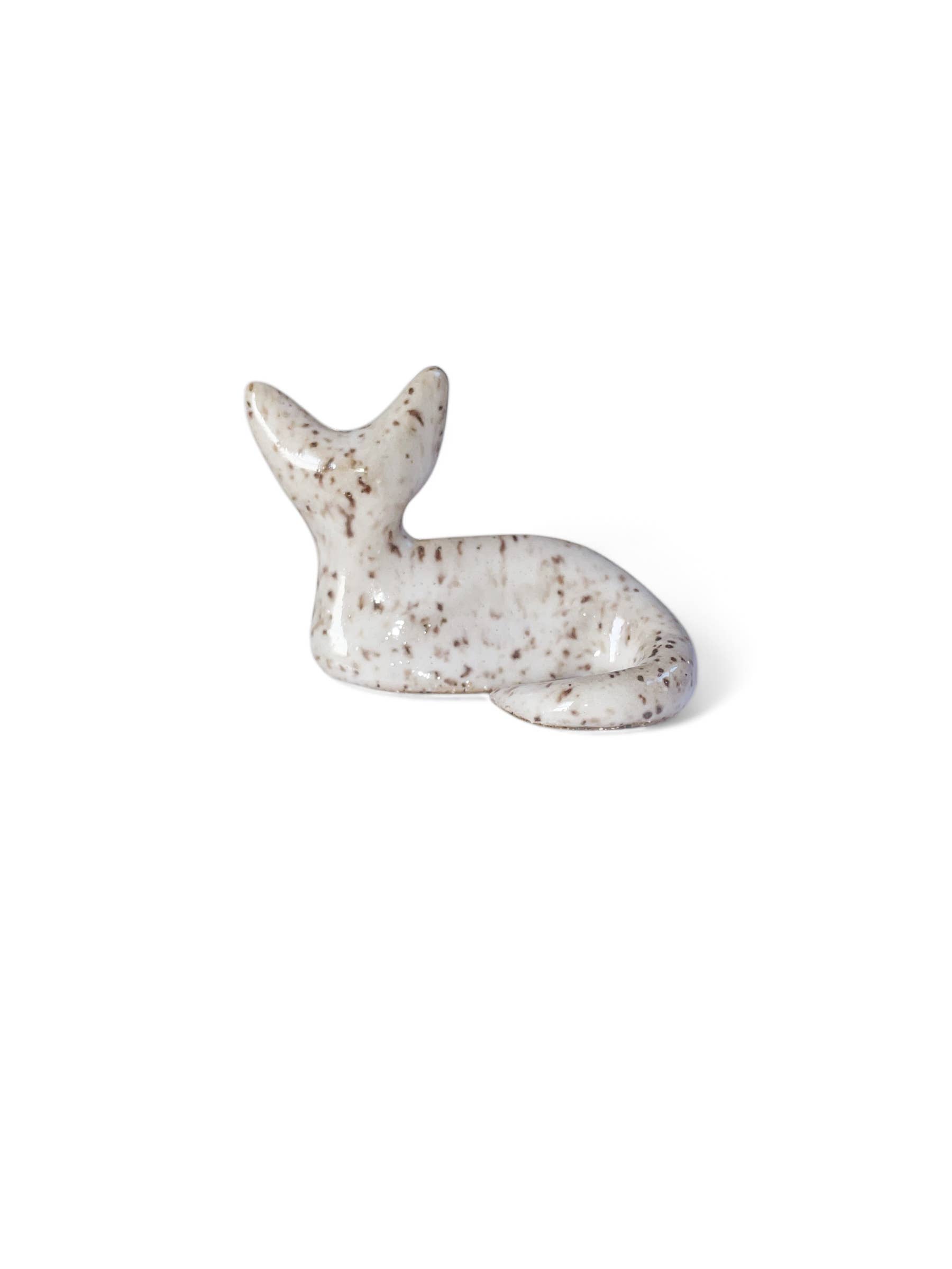 Magic World Girl - Wholesale Decorative Figurine - Magic World Girl - Speckled Ceramic Cat2