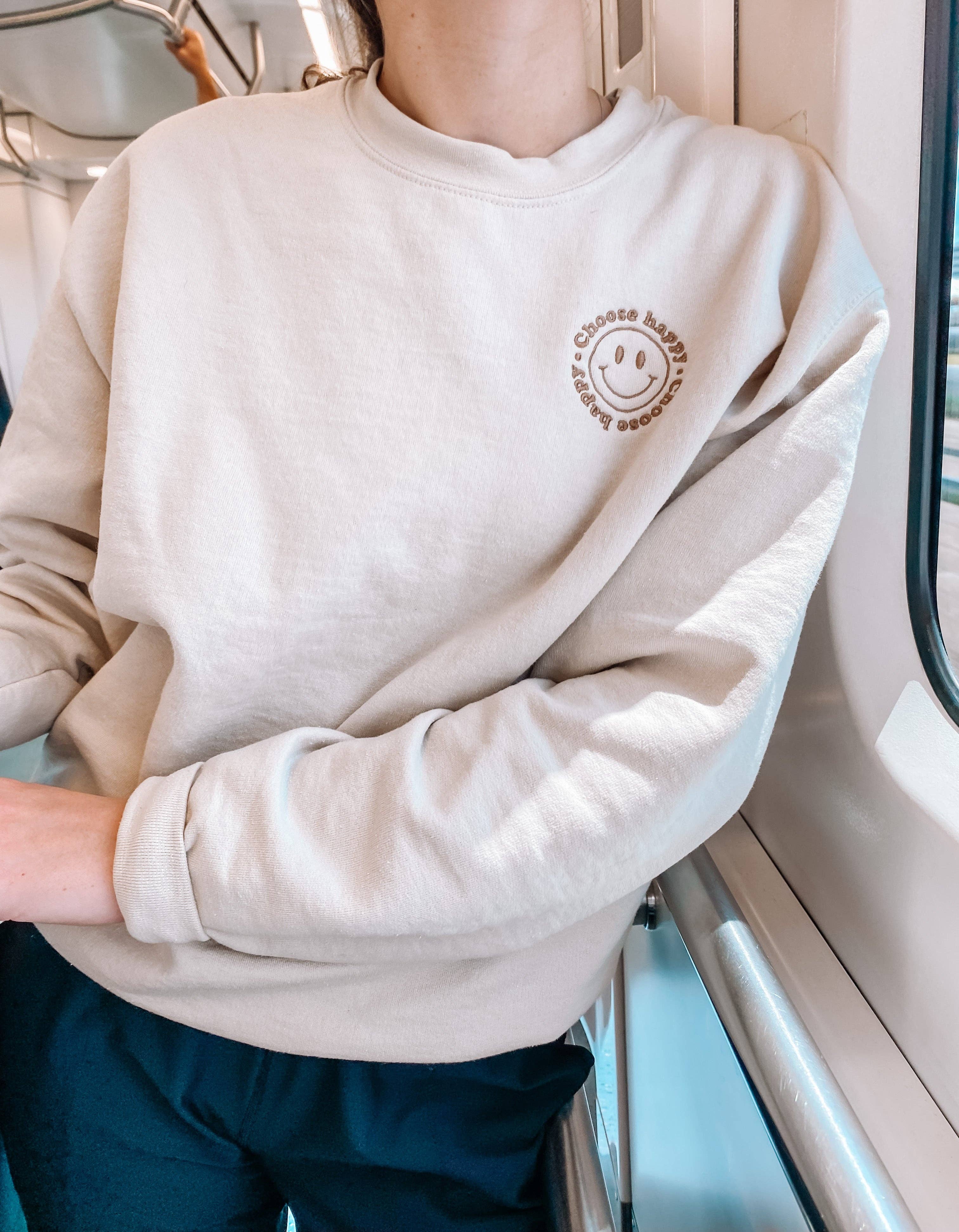 Penny & Co - Wholesale Sweatshirt - Women's - Choose Happy Crewneck2