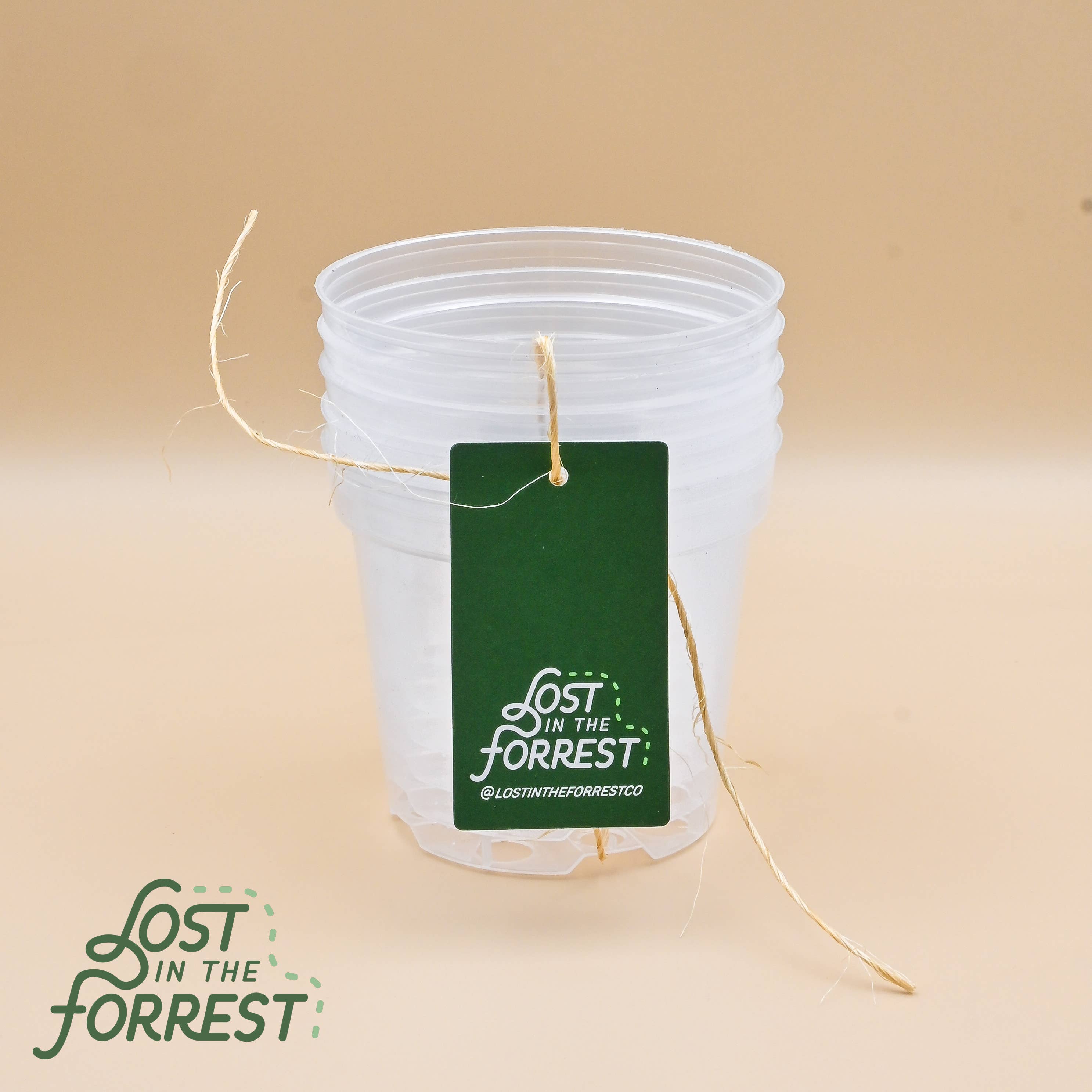 Lost in the Forrest - Wholesale Plant Pot - Clear Grower Pot6