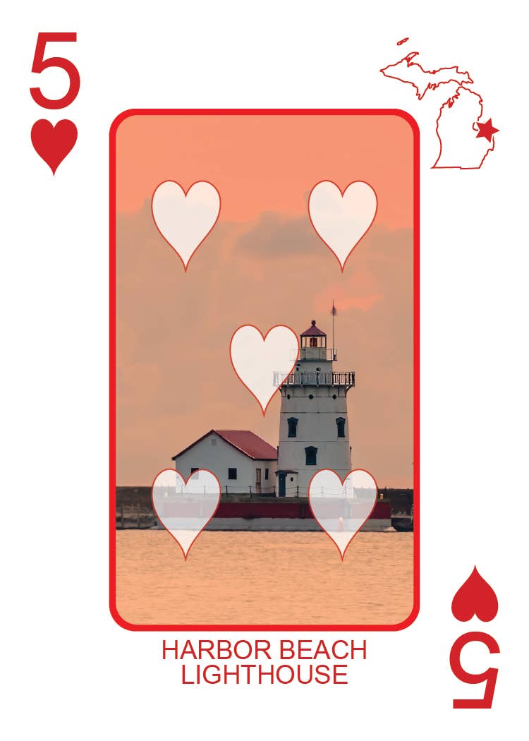 Phil Stagg Photography - Wholesale Playing Cards - LIGHTHOUSES OF MICHIGAN - Playing Cards - Euchre Friendly31
