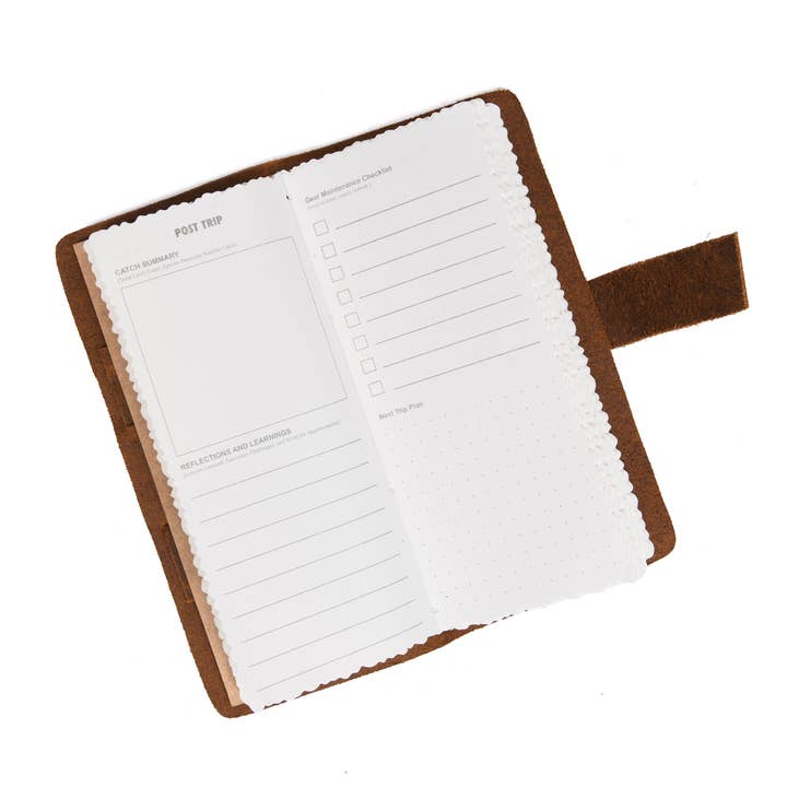 TLG Canada - Wholesale Journal/Diary - Canada Leather Genuine Fishing Logbook | Made In1