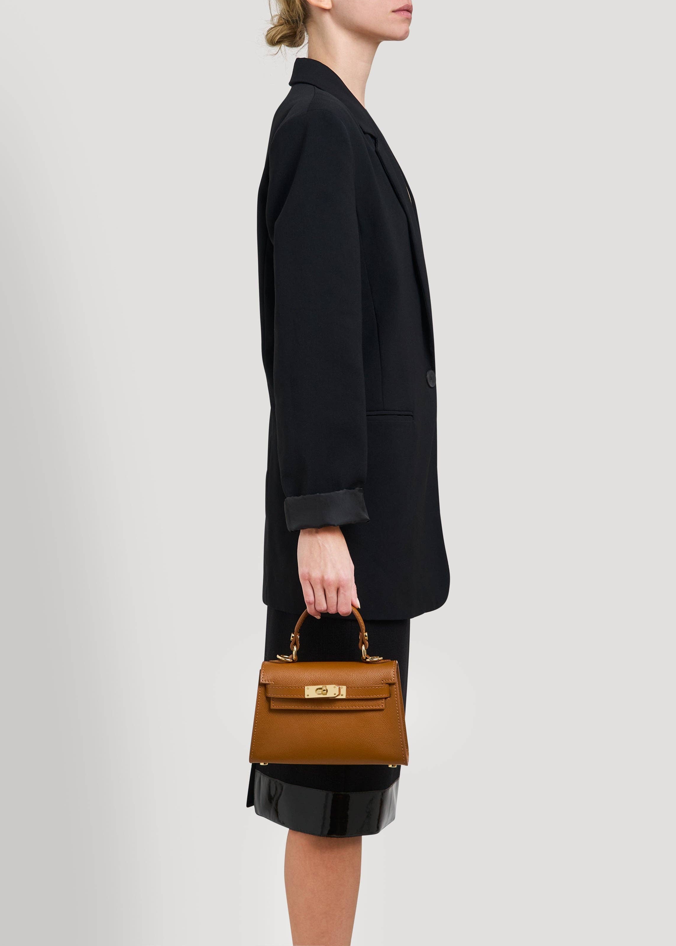 Prestige Milano – Engroshandel Tote bag - Dame – Victoria taske i tan Epson læder6