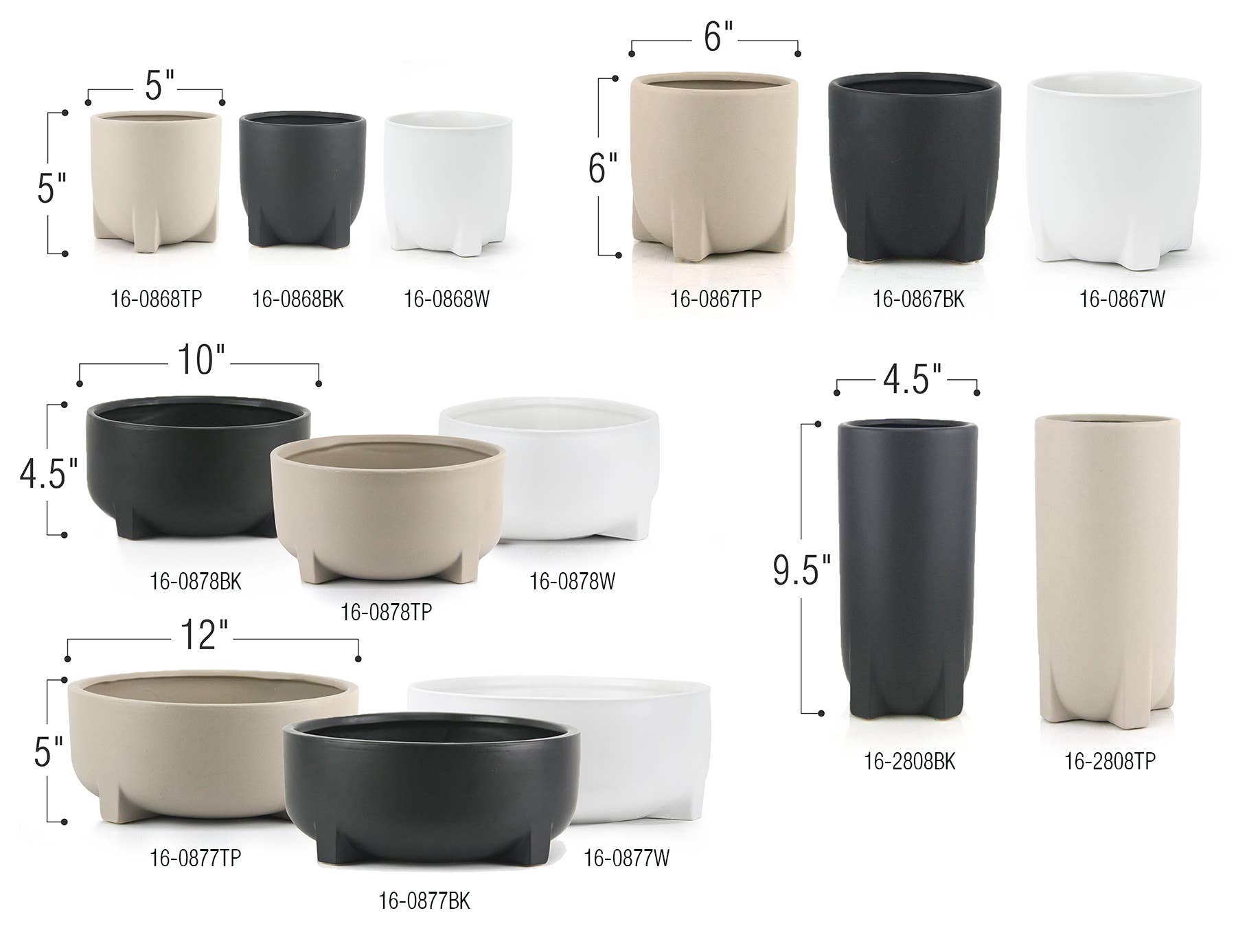 Galore Home - Vendita all'ingrosso Vasi per piante - Vaso da fiori da collezione Smooth Organic,2
