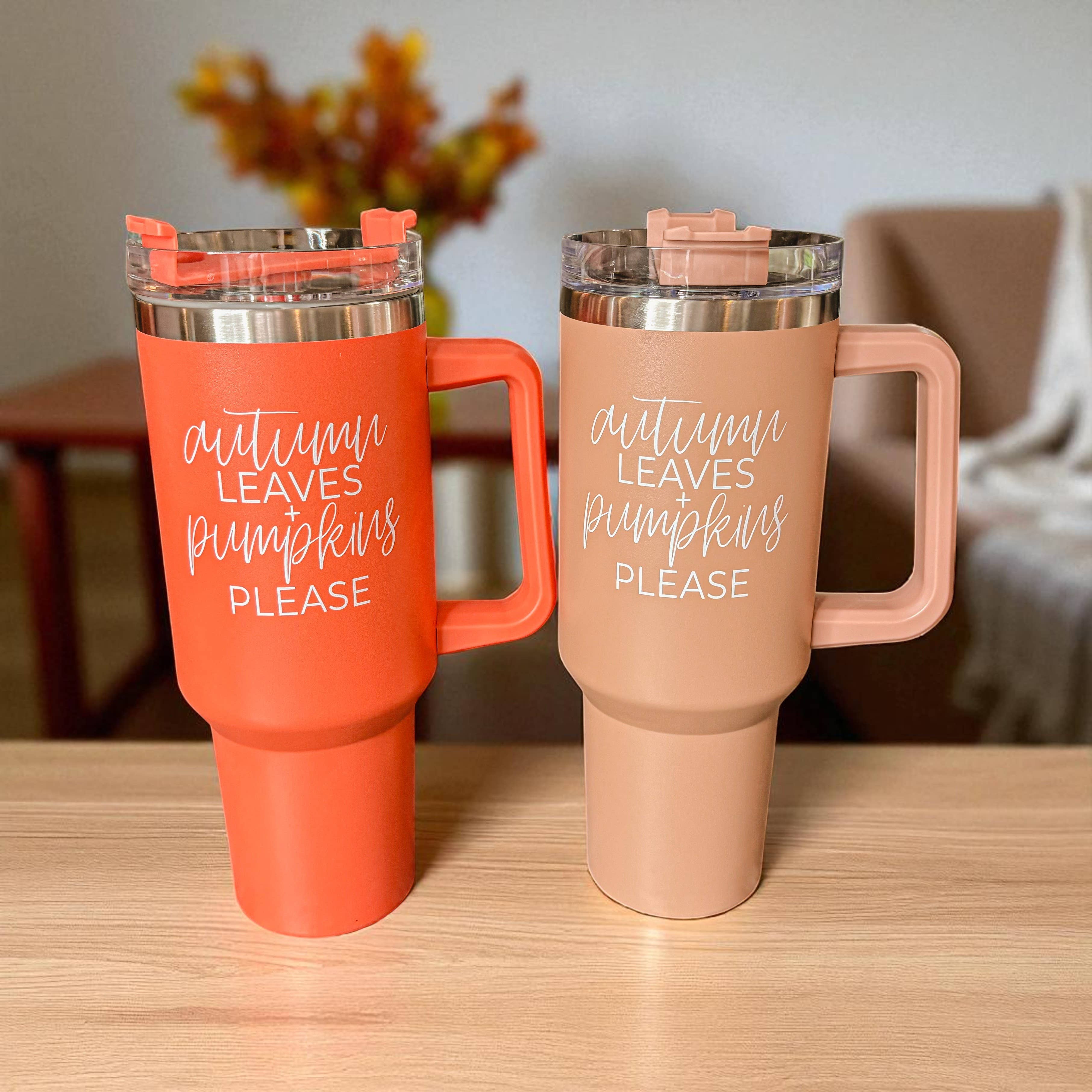 Gia Roma - Wholesale Insulated Mug/Tumbler - Fall Tumblers with Handle & Lid | Modern Autumn Travel Mugs87