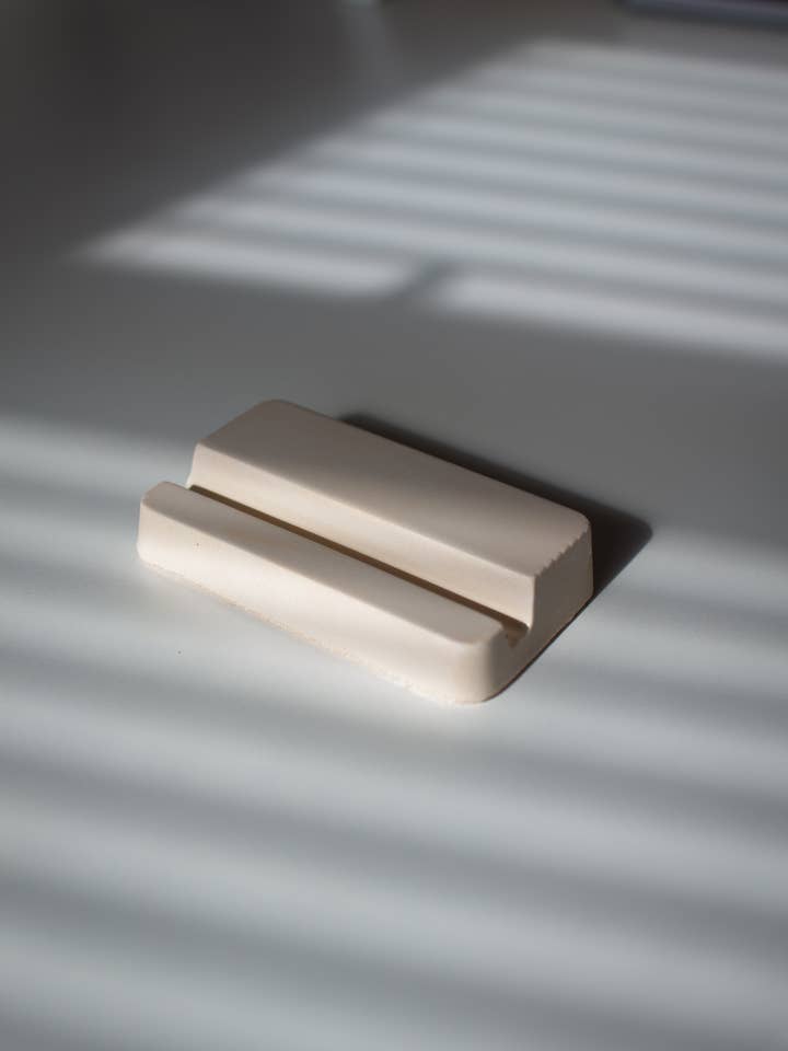 Concrete Business Card Holder - Beige for wholesale by Gemwelove