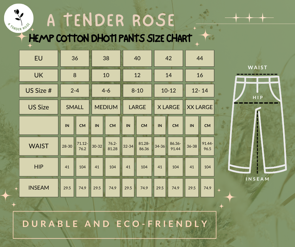 A Tender Rose – Calças - Mulher por atacado – Calças de Cânhamo Algodão Dhoti8