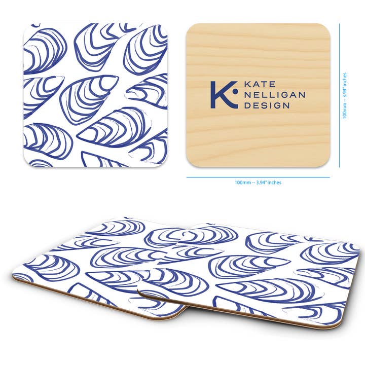 Trays4Us - Wholesale Coasters - Coastal 4"x4" Coaster Sets By Kate Nelligan