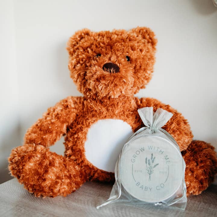 Grow With Me Baby Co - Wholesale Stuffed/Plush Toy - Kids & Baby - Monthly Milestone Discs, Bear Stuffed Animal6