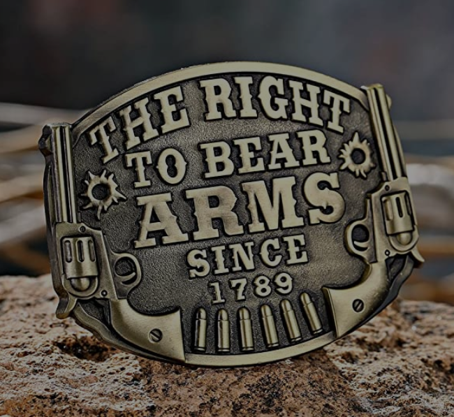 SimpleNGreat - Vente Boucle de ceinture – homme - La boucle de ceinture du 2e amendement Le droit de porter le bras 1780BNZ2
