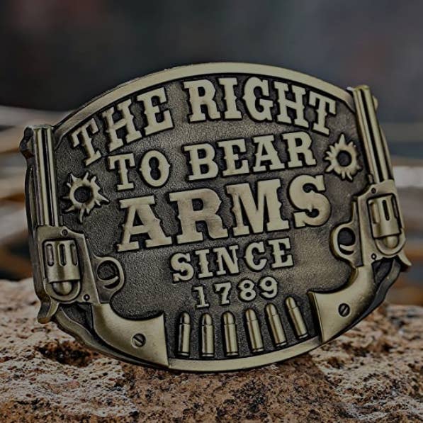 SimpleNGreat - Wholesale Belt buckle – Men's - The 2nd Amendment Belt Buckle The Right To Bear Arm 1780BNZ2
