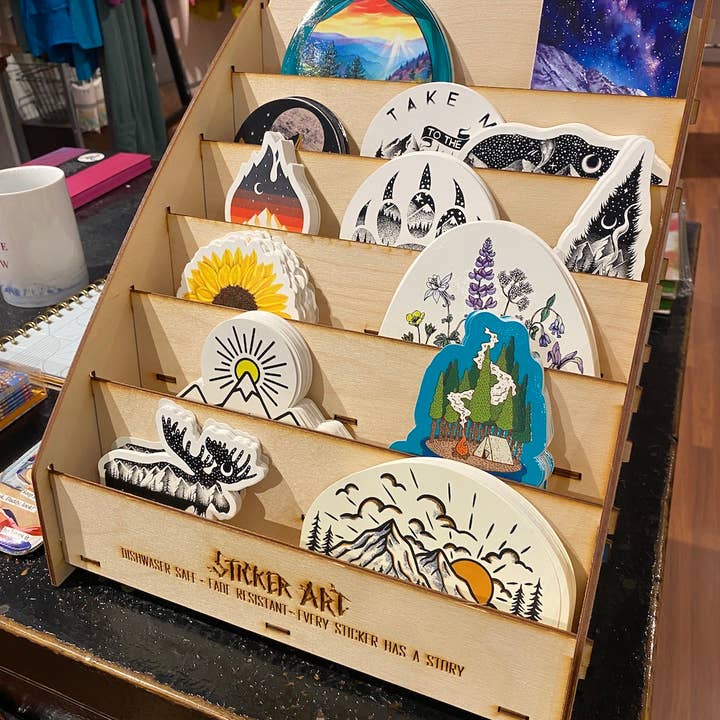 Free Sticker Display + 500 best sellers (Opening Order Set) for wholesale by Sticker Art