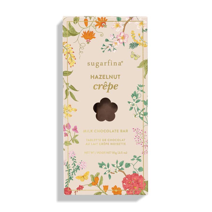 Hazelnut Crepe Milk Chocolate Bar (Garden Party 2026) for wholesale by Sugarfina