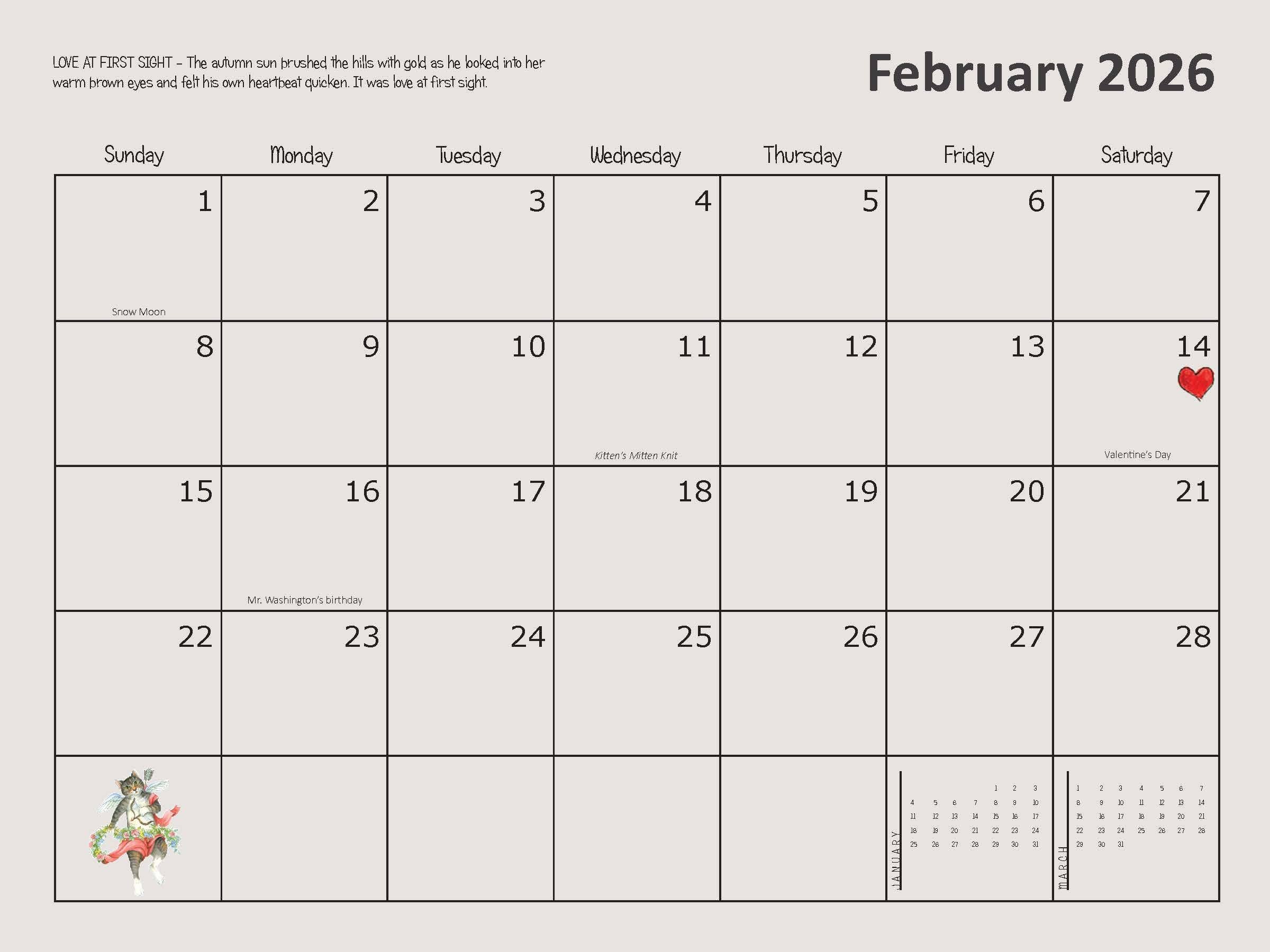 Woodfield Press – Großhandel Kalender – #3050 - 12-Monats-Wandkalender 20267
