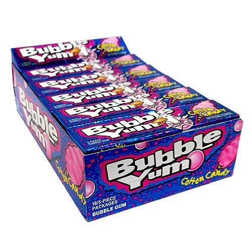 I Got Your Candy - Wholesale Chewing Gum - Bubble Yum Cotton Candy Bubble Gum 1.4oz - 18ct2