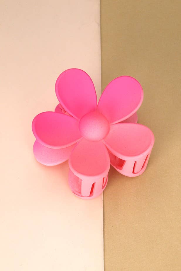JOSSLYN by wall to wall - Wholesale Hair Clip - Women's - OVERSIZE MATTE FLOWER HAIR CLAW CLIPS | 40H45911