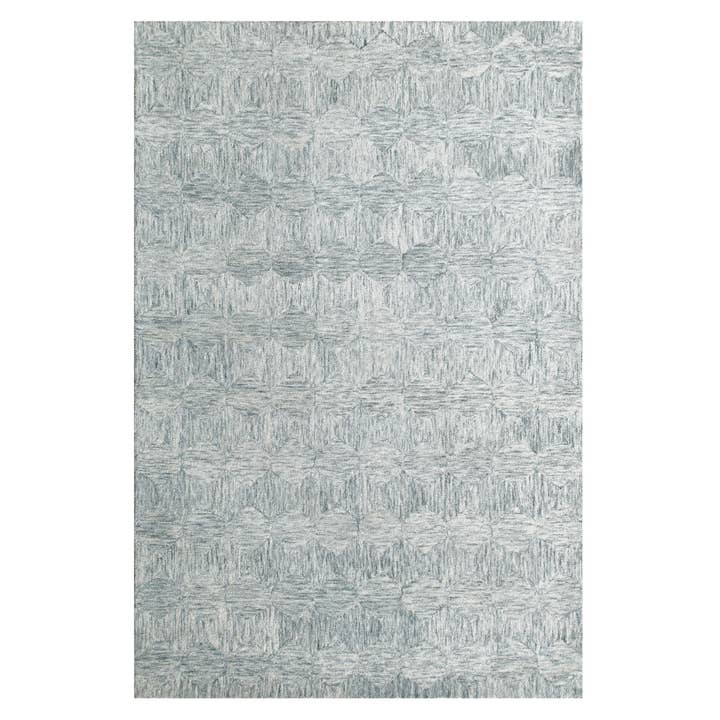 Ava Silver Geometric Hand-Tufted Wool Area Rug for wholesale by LR Home