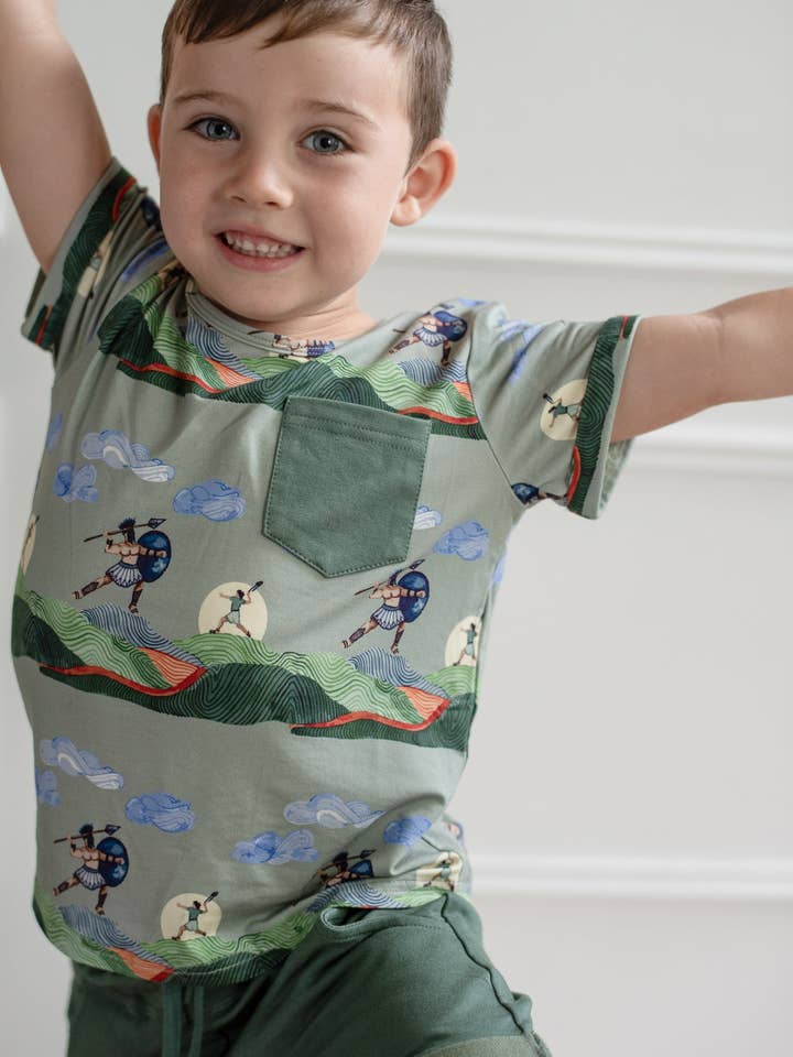 Tiny Revival Clothing Co. - Wholesale Top & Short Set - Kids - Goliath Pocket Tee & Shorts Set1